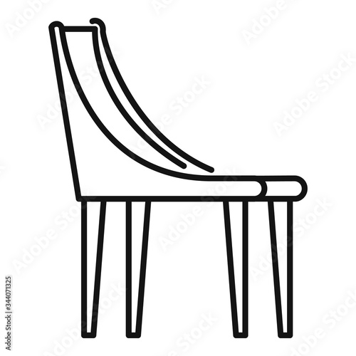 Kitchen modern chair icon. Outline kitchen modern chair vector icon for web design isolated on white background