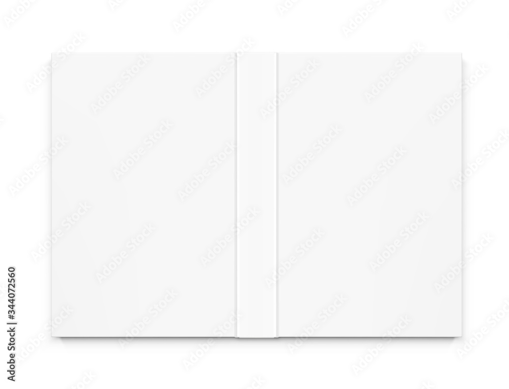 Template of blank cover book isolated on white background. Vector illustration. It can be used for promo, catalogs, brochures, magazines, etc. Ready for your design. EPS10. Template of blank cover book isolated on white background. Vector illustration. It can be used for promo, catalogs, brochures, magazines, etc. Ready for your design. EPS10.