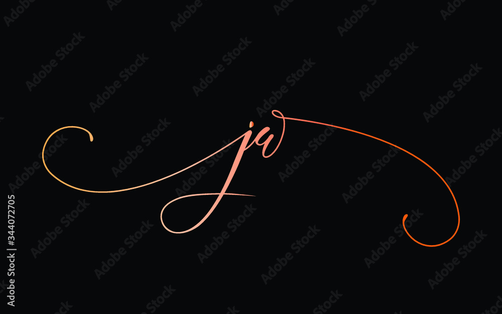 jw or j, w Lowercase Cursive Letter Initial Logo Design, Vector Template jw or j, w Lowercase Cursive Letter Initial Logo Design, Vector Template