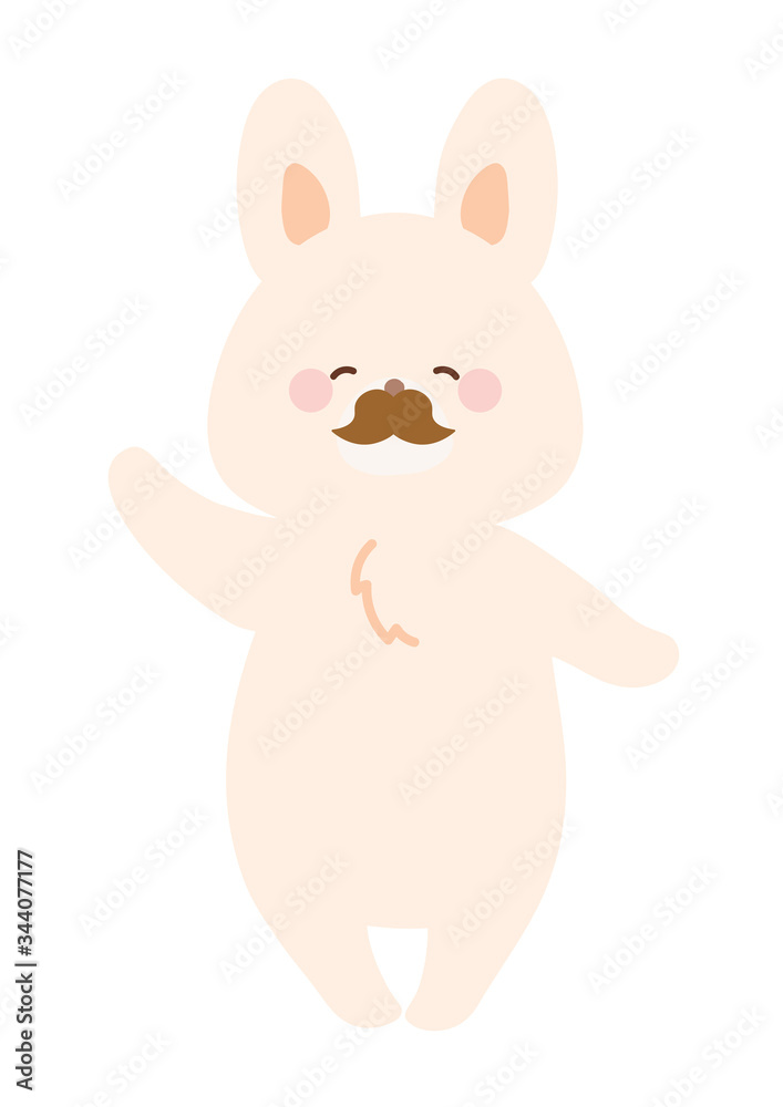 ちょび髭を生やしたうさぎ ちょび髭を生やしたうさぎ
