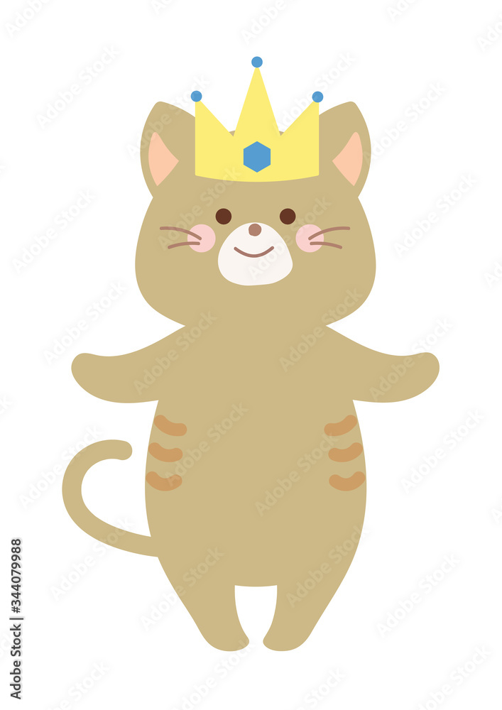王冠をかぶった猫 王冠をかぶった猫