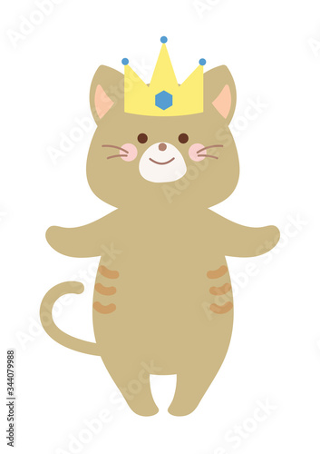 王冠をかぶった猫