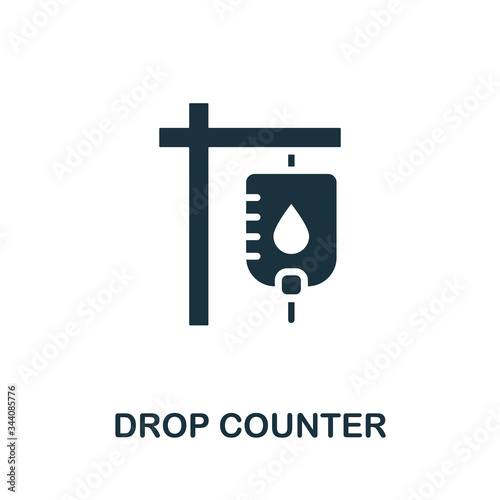 Drop Counter icon. Simple illustration from medical equipment collection. Creative Drop Counter icon for web design, templates, infographics and more