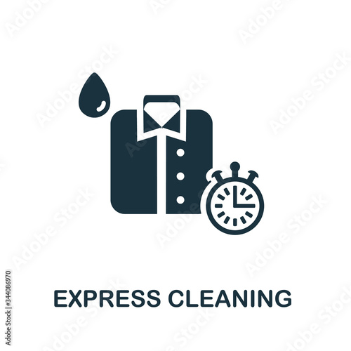 Express Cleaning icon. Simple illustration from laundry collection. Creative Express Cleaning icon for web design, templates, infographics and more