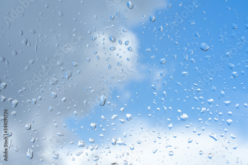 Wallpaper Mural Water droplet on glass surface Torontodigital.ca