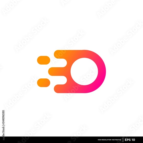 vector logo with a modern, unique, and clean rocket shape, technology, brand, company