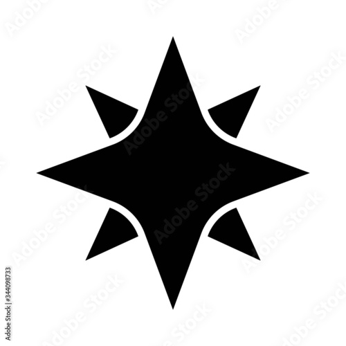 Free Download Vector illustration of polar north pole star Icon - EPS10 symbol for your web site design, logo, app, UI - GFXLoad