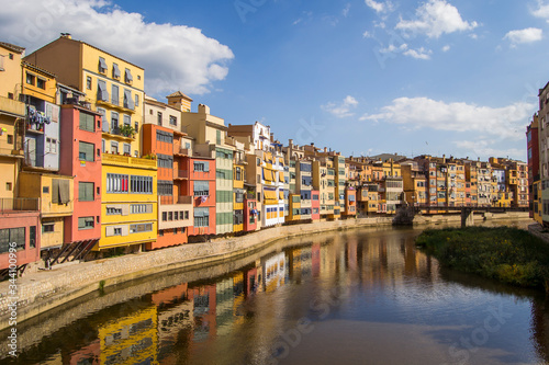 Girona city with Onyar river, Catalonia, Spain © Miguel