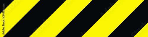 Black and yellow warning sign. Vector illustration