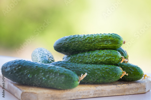 Organic cucumber locally sourced vegetables 