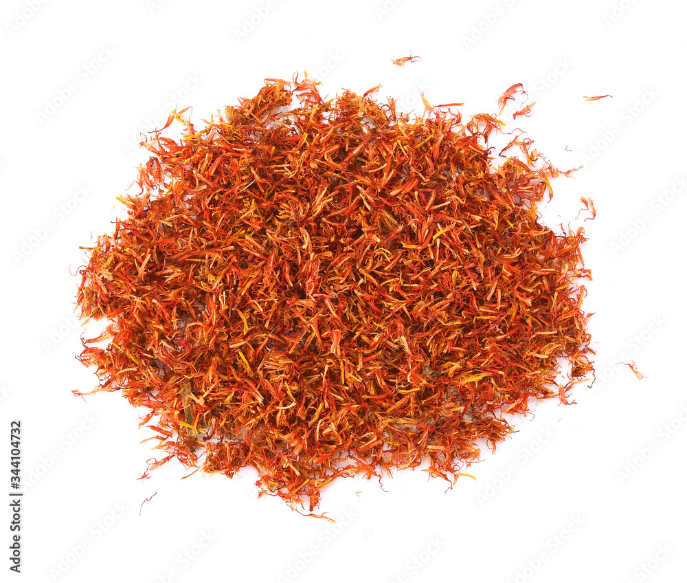 Fototapeta premium Safflower dried on white background
