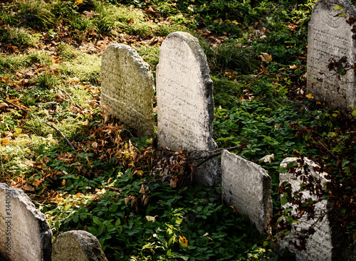 Jude cementery in small town "Nyrsko" in Czech republic