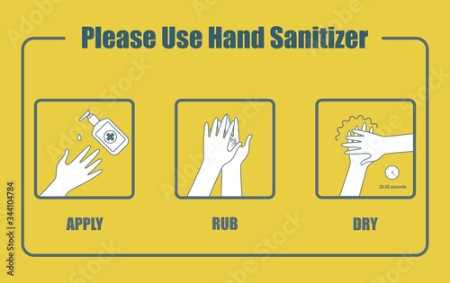 Please use hand sanitizer