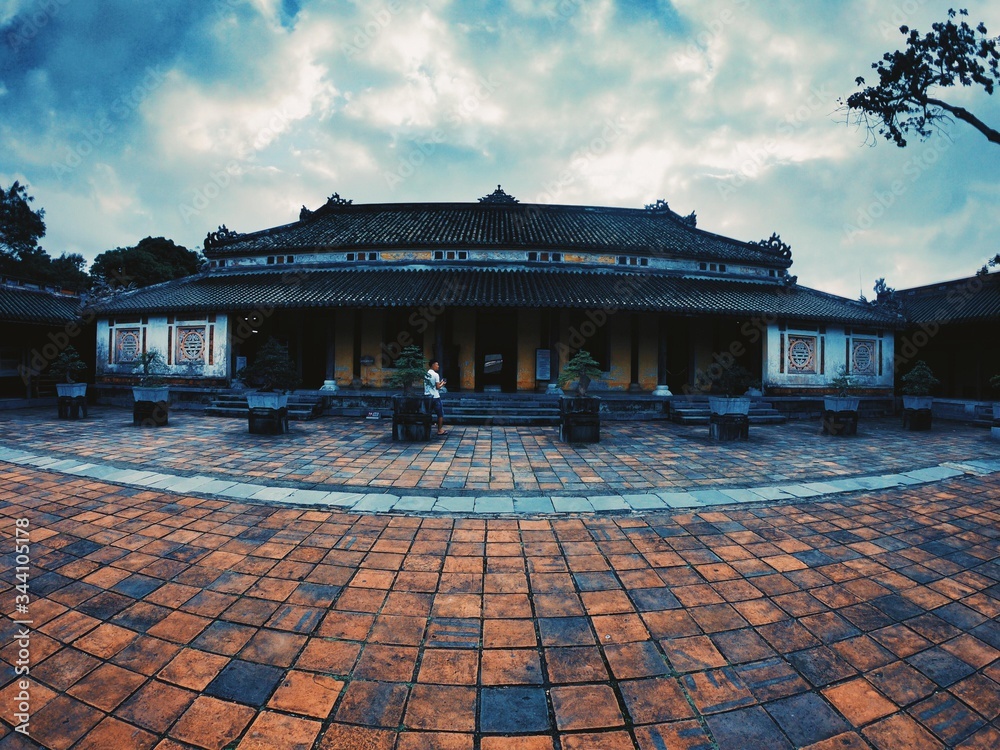 An empty Imperial City of Hue waiting for its visitors to return An empty Imperial City of Hue waiting for its visitors to return