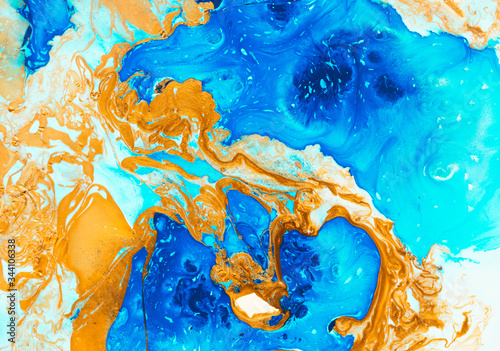 Abstract ocean- ART. Natural Luxury color. Beautiful marbleized effect.