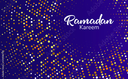 Beautiful Ramadan Kareem text design background