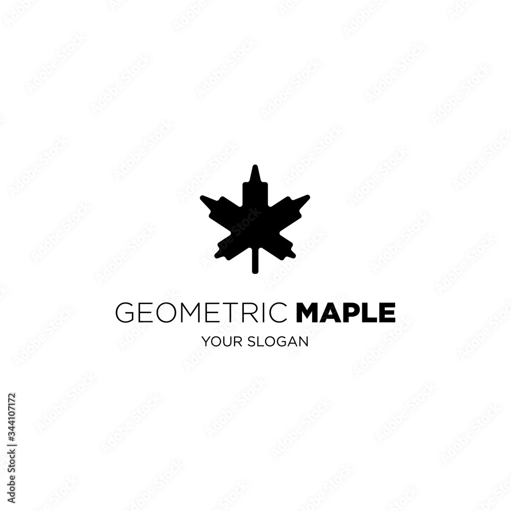 Obraz premium abstract maple leaf logo