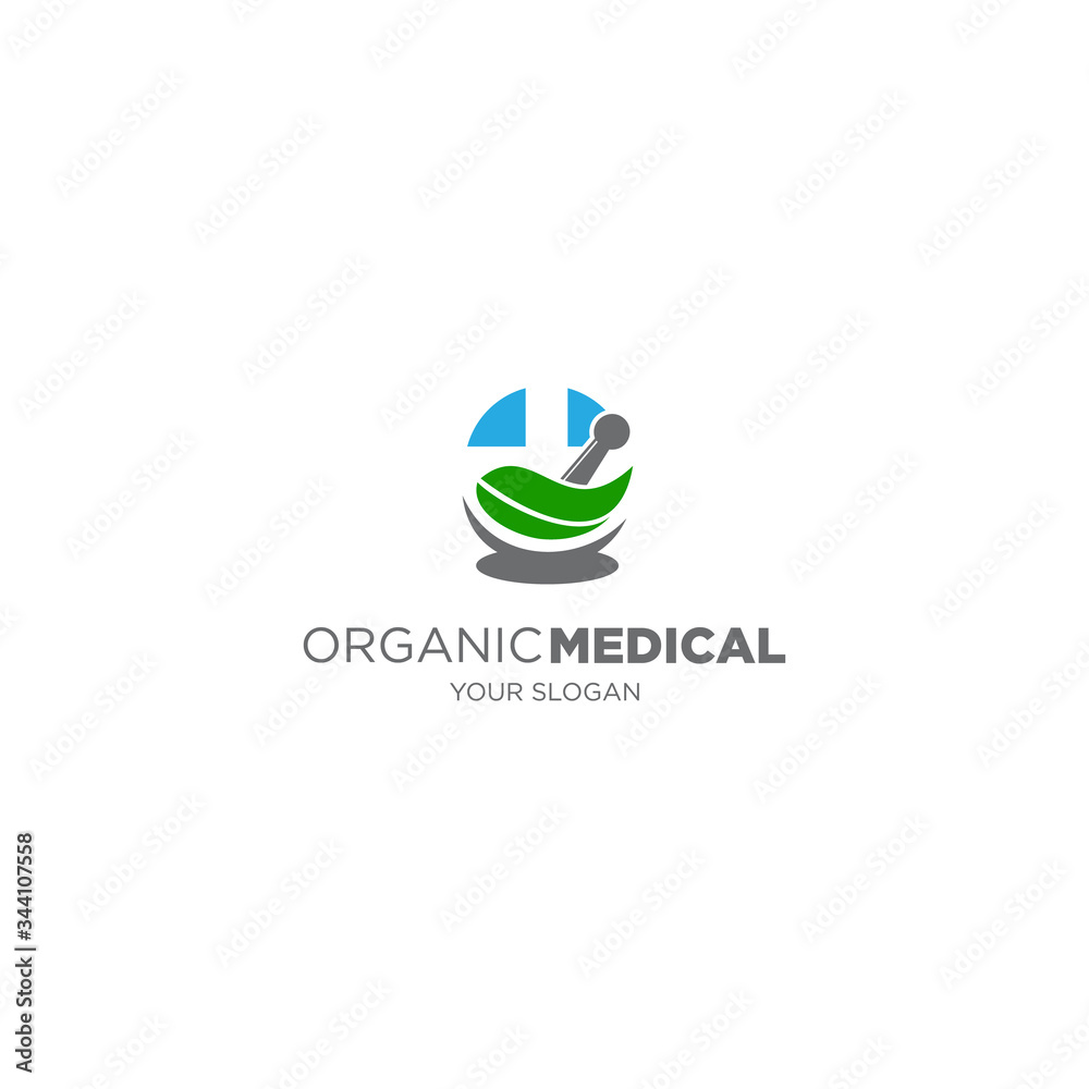 organic herbal medicine logo 