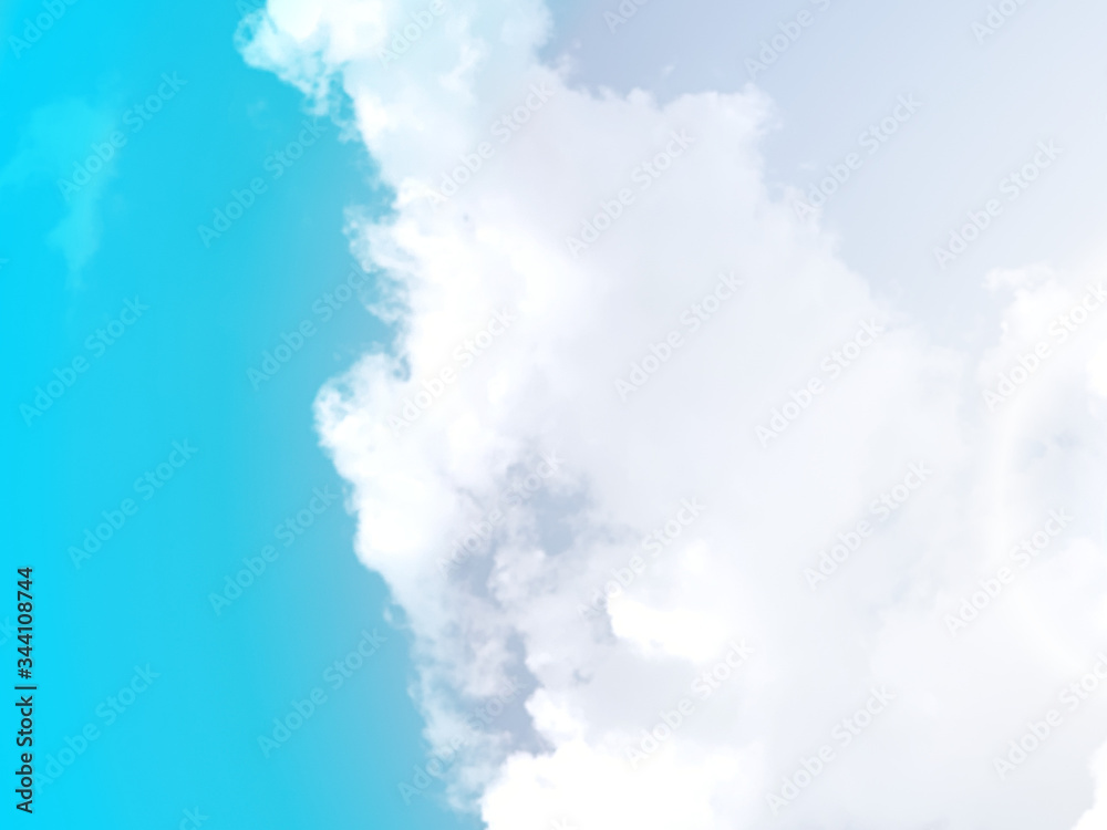 cloud and sky with a blue and gray colored background