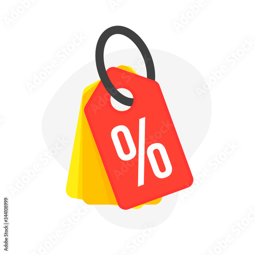 discount percent sign, vector sale percentage - price label, offer tag
