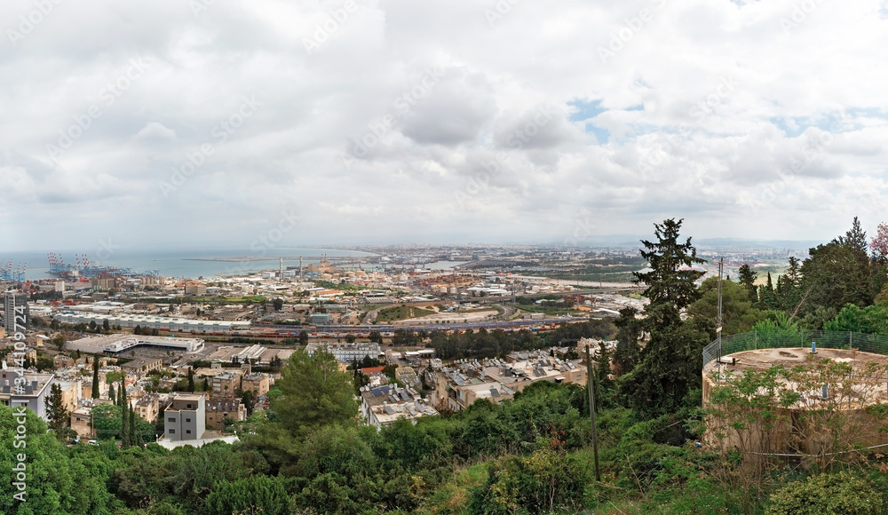 spring panorama of the Haifa