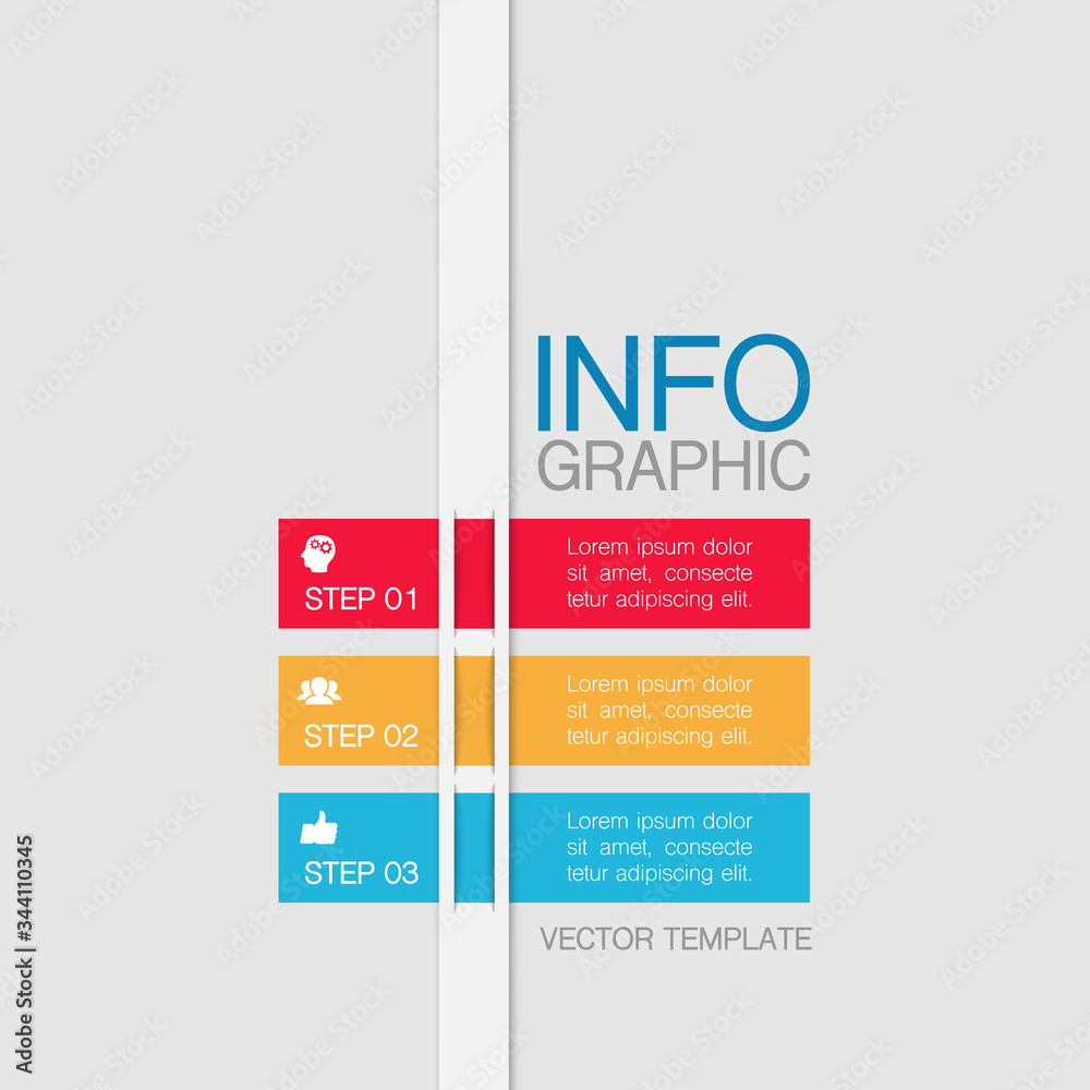 Vector iInfographic template for business, presentations, web design, 3 options. Vector iInfographic template for business, presentations, web design, 3 options.