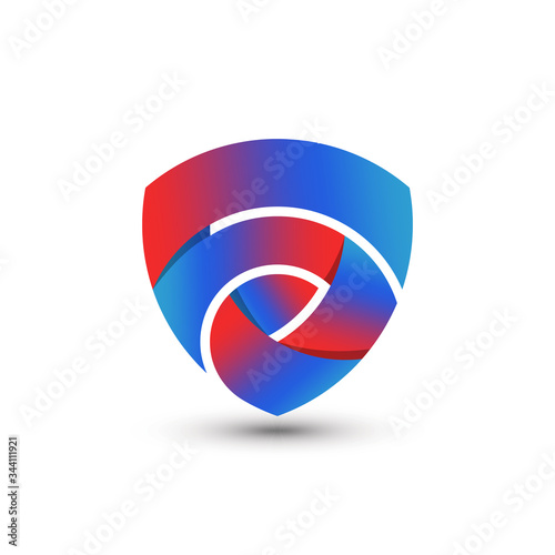 Free Download Awesome Abstract Gradient Letter S Shield Logo Design Template Premium Vector - GFXLoad