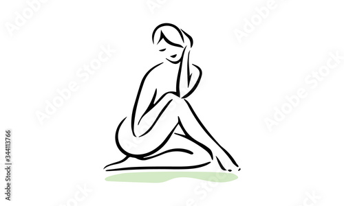 yoga figure illustration