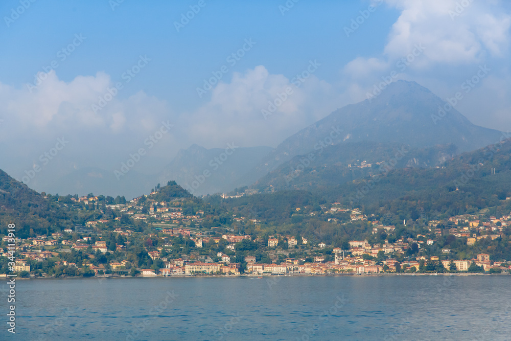 Menaggio town over the Lake Como in Lombardy region, Italy
