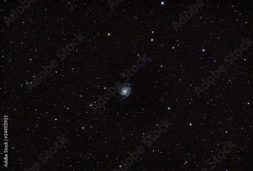Pinwheel Galaxy Astronomy Object Detailed Space Picture Starry Background © Filip