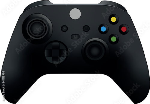 video game controller isolated on white background