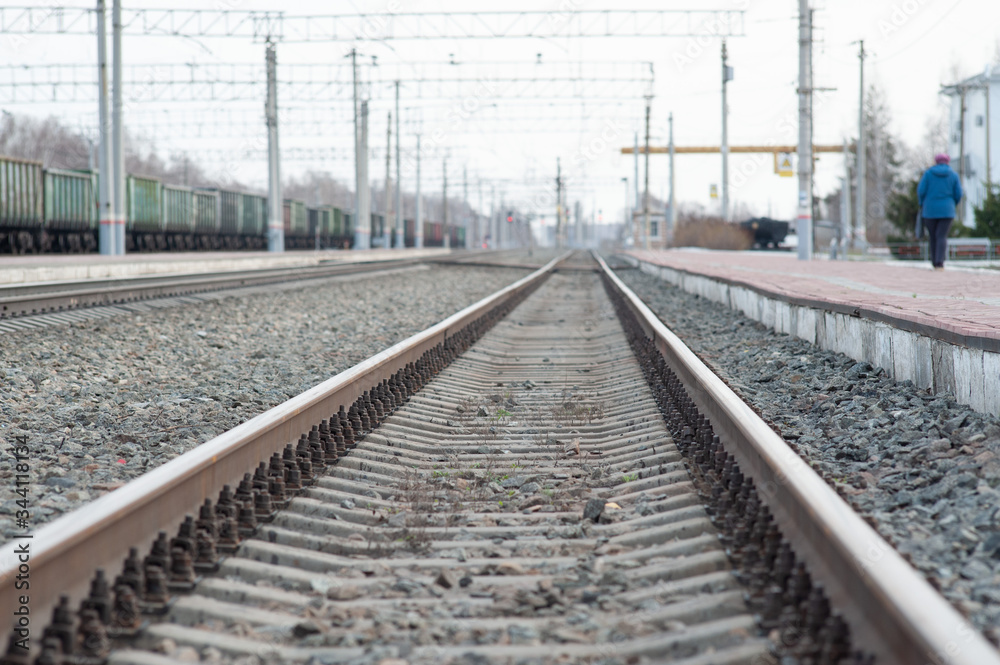 beautiful railway stretching into the distance beautiful railway stretching into the distance