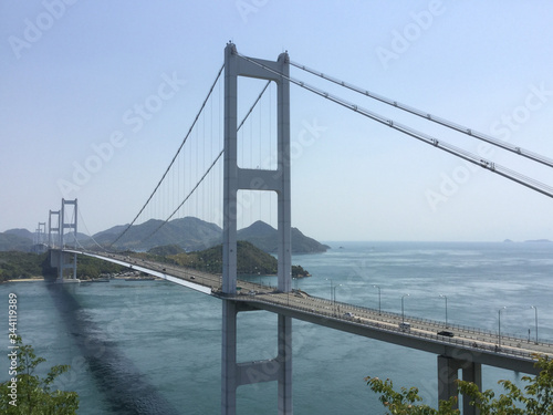 Scenery of the Seto Inland Sea and Kurushima Kaikyo Bridge © Kimichan