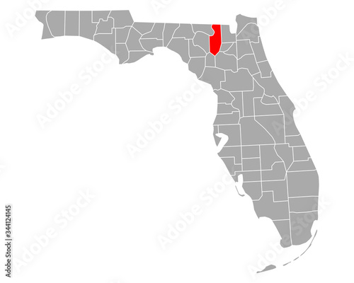 Karte von Columbia in Florida