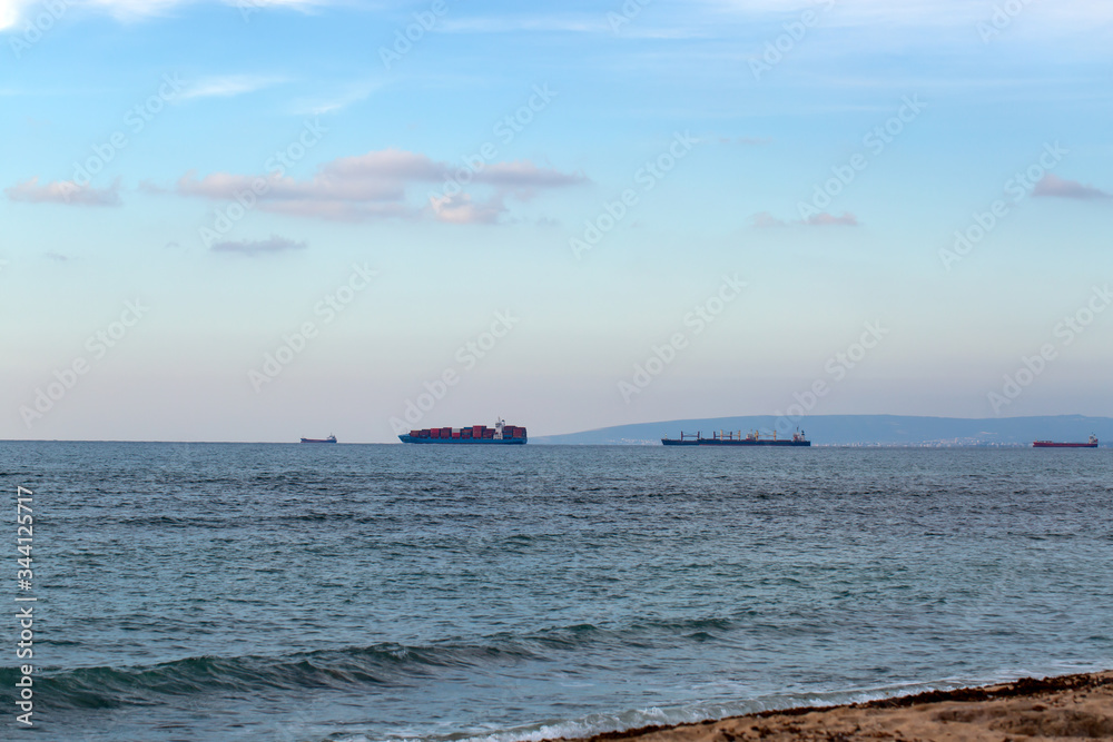 Beautiful Mediterranean sea and beach in Haifa, Israel Beautiful Mediterranean sea and beach in Haifa, Israel