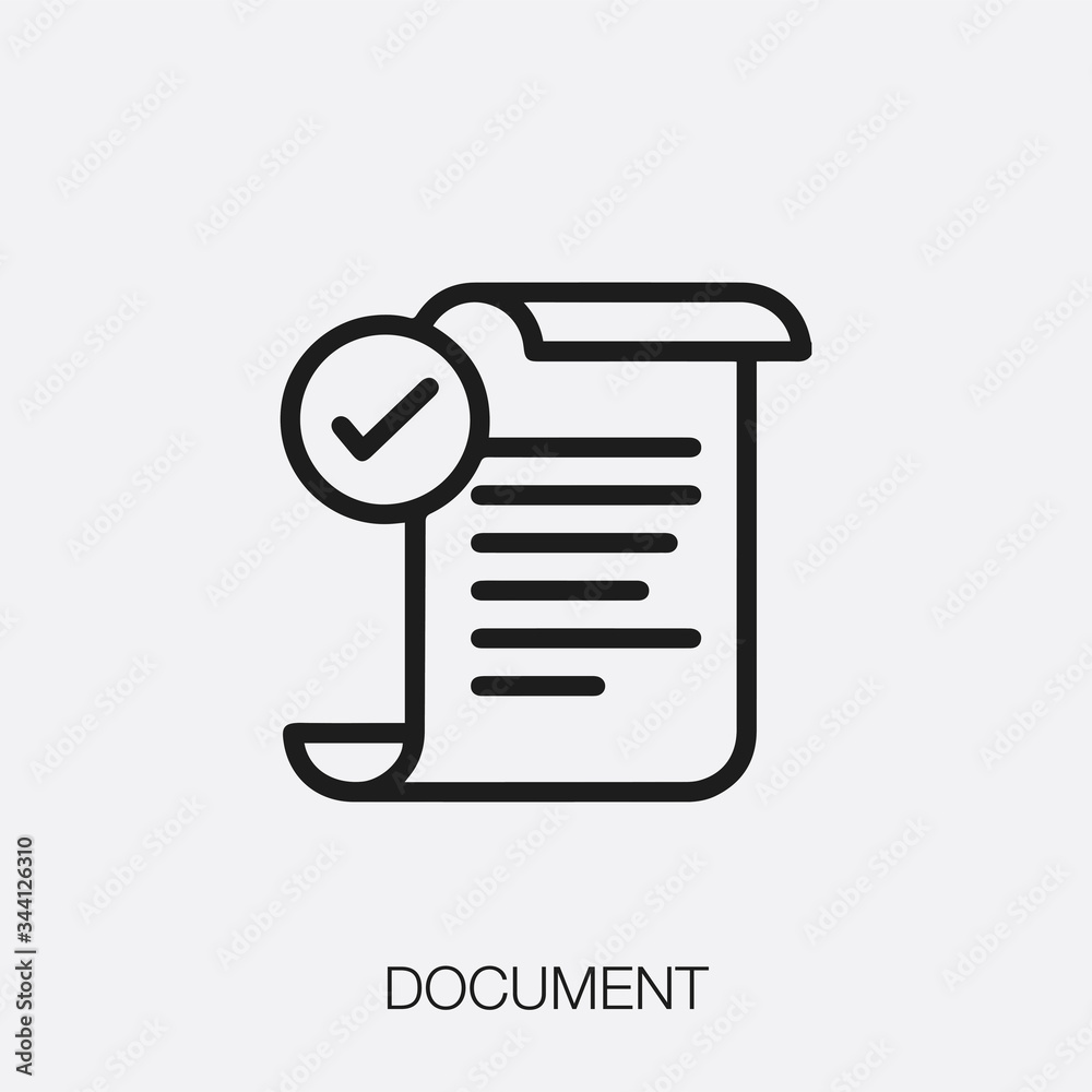 document icon vector sign symbol document icon vector sign symbol