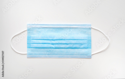 Antiviral medical mask for protection against flu, diseases coronavirus. Surgical protective mask.