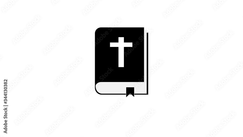 Bible icon isolated on white background Bible icon isolated on white background