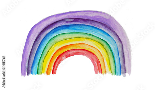 Bunter Regenbogen - rainbow als Symbol der Hoffnung in Zeiten der Krise, Glaube an die Zukunft, Kraft und Stärke, Geduld haben und positiv bleiben