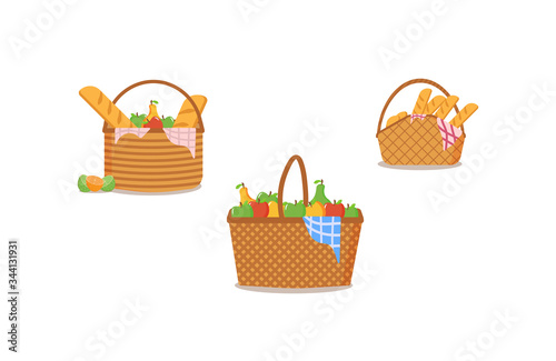 Collection of picnic baskets.