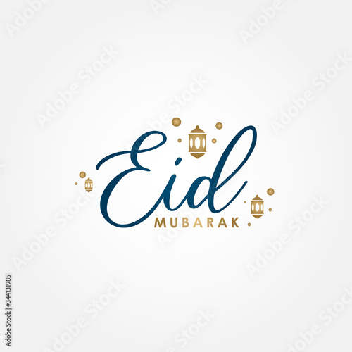 Eid Mubarak Vector Design Illustration For Celebrate Moment photo