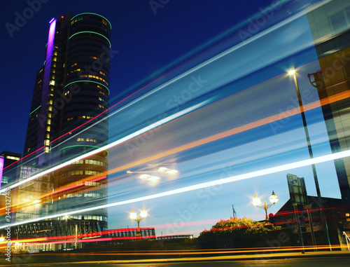 Fotografie Leeds city centre at night