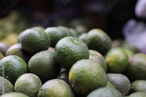 fresh limes on market