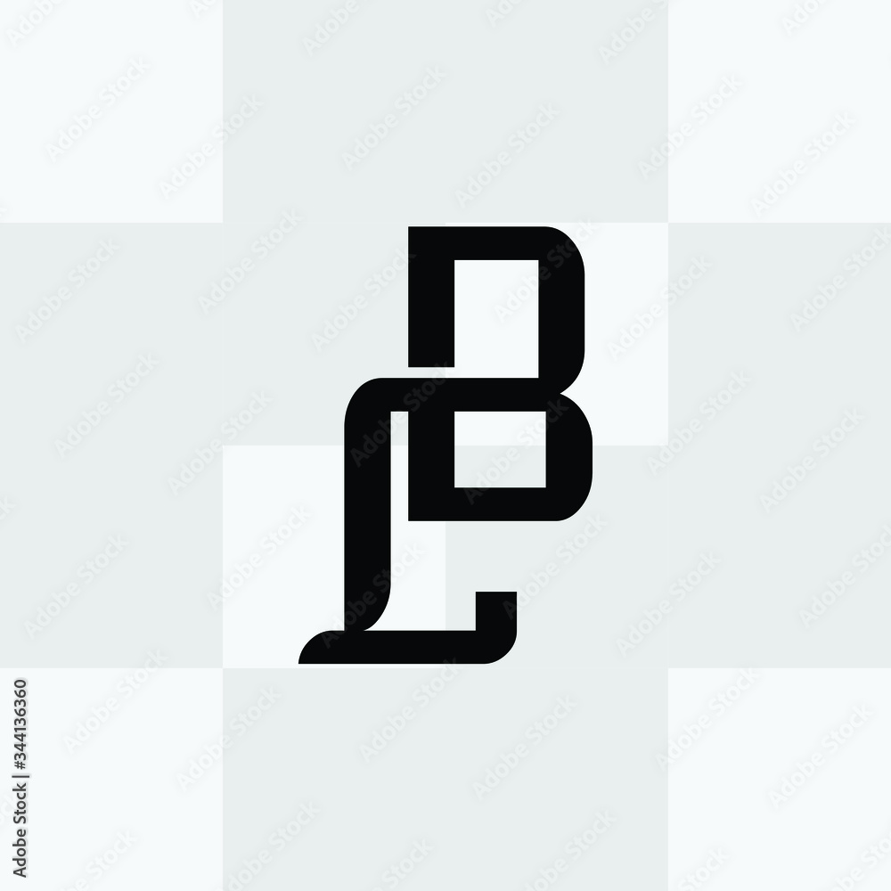 initial letter logo bl, lb, l inside b rounded uppercase white and gray black background initial letter logo bl, lb, l inside b rounded uppercase white and gray black background