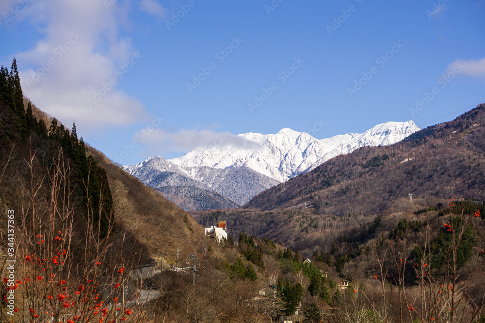 Obraz premium Landscape on Scenic Route - Takayama, natural wonder city.
