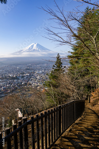 Mount Fuji - Fujiyama, the highest active volcano mountain in Japan