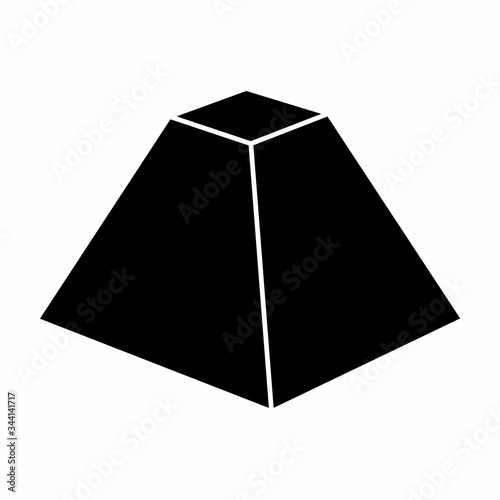 Truncated pyramid icon