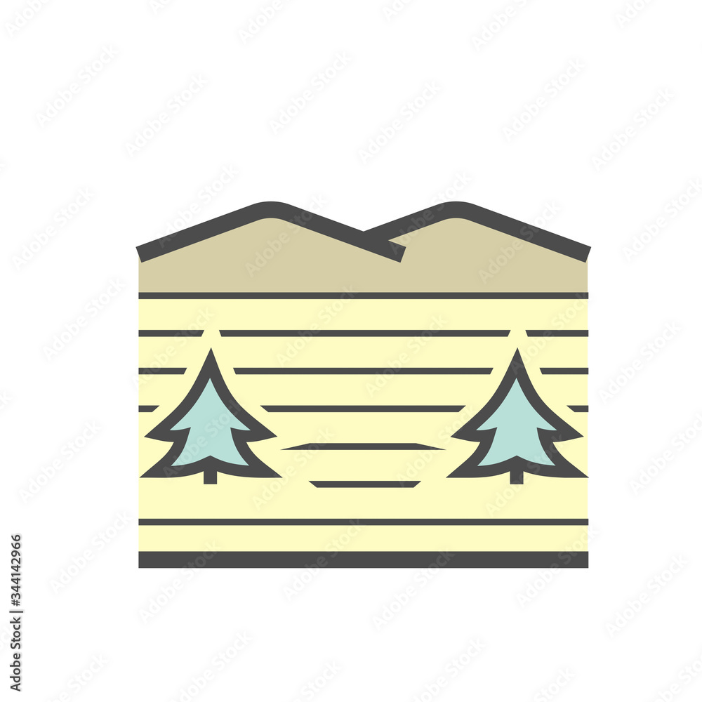 Real estate business and land investment vector icon design.