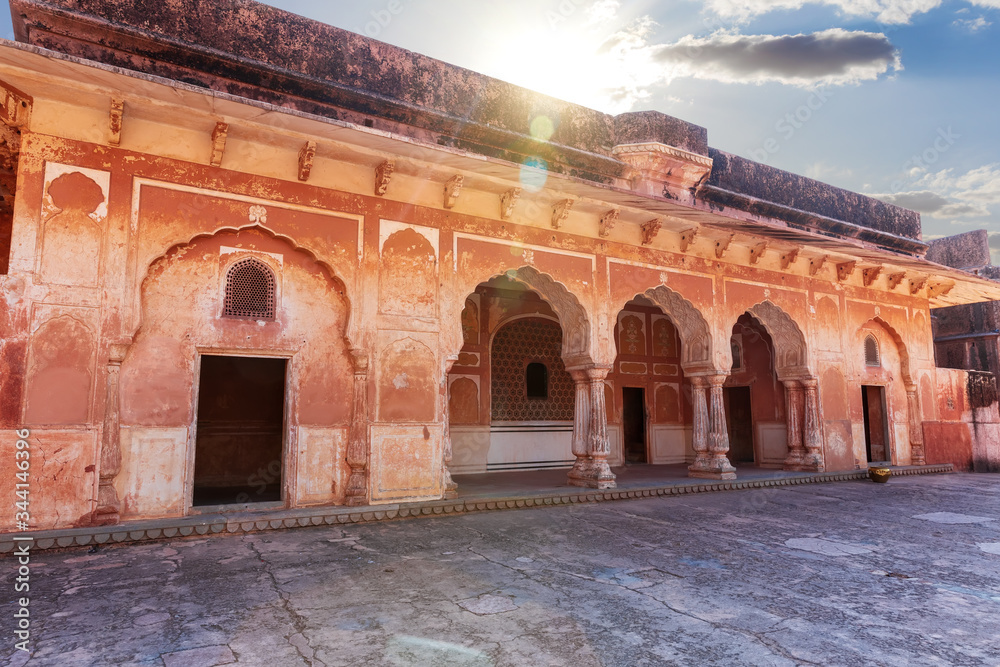 Jaigarh Fort inner courtyard, Jaipur, Rajasthan, India