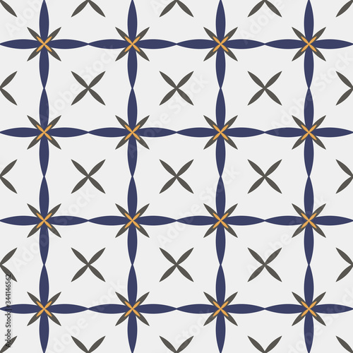 Abstract vintage geometric seamless pattern. Oramental openwork background.